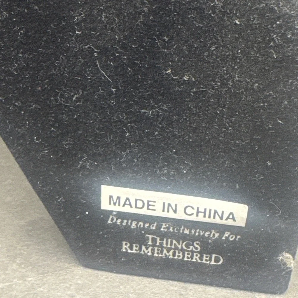 Things Remembered Black & Stainless Steel Photo‎ Frame Engraved Memories New